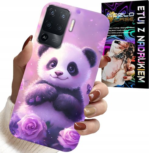 ETUI DO OPPO F19 PRO - SŁODKA PANDA WZORY DLA DZIECI + SZKŁO na Arena.pl