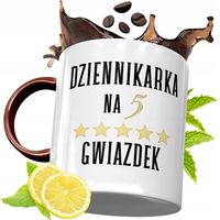 Kubek Bordowy Dla Dziennikarza Na Urodziny Prezent Z Nadrukiem Ze Zdjęciem