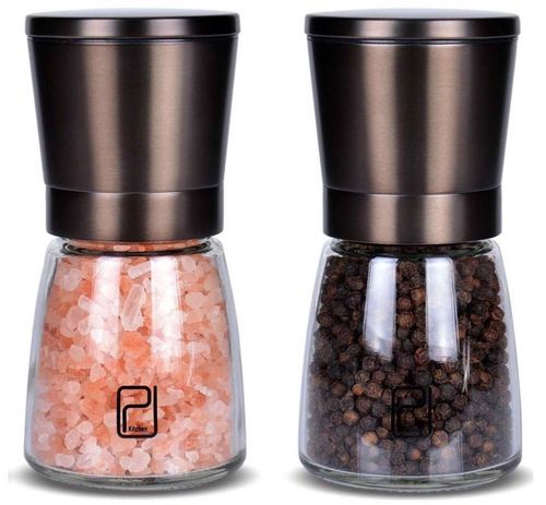 Zestaw młynków do soli i pieprzu z podkładką na Arena.pl