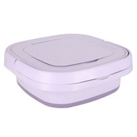 Pralka Automatyczna Turystyczna Mini Składana Przenośna 8L Fioletowa