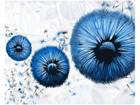 40CM 50CM OBRAZEK ŚCIENNY NIEBIESKIE DMUCHAWCE DRUK PŁÓTNO OBRAZ