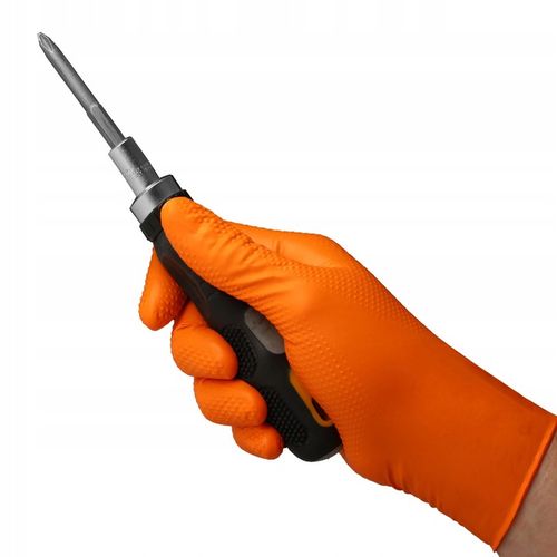 RĘKAWICE RĘKAWICZKI NITRYLOWE B. MOCNE ROBOCZE VELO STRONG GRIP - M 50 na Arena.pl