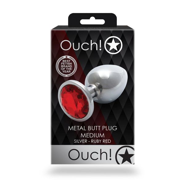 Round Gem Butt Plug - Medium zdjęcie 2