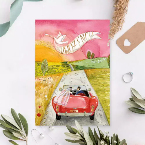 Karnet A5 Ślubny, Zachód Słońca na Arena.pl