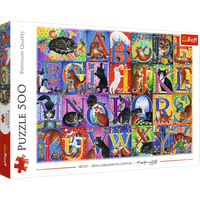 Puzzle - 500 - Koci alfabet Trefl 37527