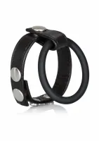 calexotics large leather ball spreader - skorzany pasek z gumowym