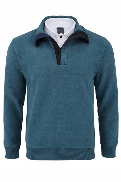 Sweter męski morski Sebi Rozmiar - 4XL zdjęcie 1