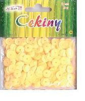 cekiny pastelowe ciemny żółty 4010