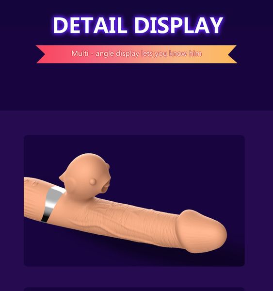 Wibrator-Basia Thtusting Vibrator 2 In 1 Tongue Vibrators Usb zdjęcie 9