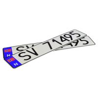 Norweskie tablice rejestracyjne komplet