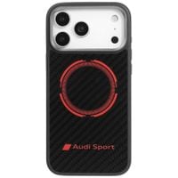 Etui Audi RSQ Carbon Fiber Sport Red Circle MagSafe do iPhone 17 Pro Max