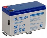 Akumulator AGM ULTRACELL UL 12V 7AH "żelowy