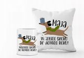 Zestaw PODUSZKA i KUBEK z nadrukiem personalizowany prezent na ŚWIĘTA