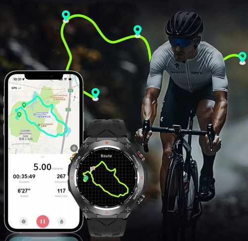 SMARTWATCH Zegarek GPS BAROMETR KOMPAS CIŚNIENIOMIERZ ROZMOWY na Arena.pl