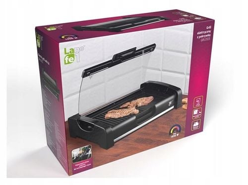 Grill elektryczny z pokrywą LAFE GRL003 1650 W Stołowy Na balkon na Arena.pl