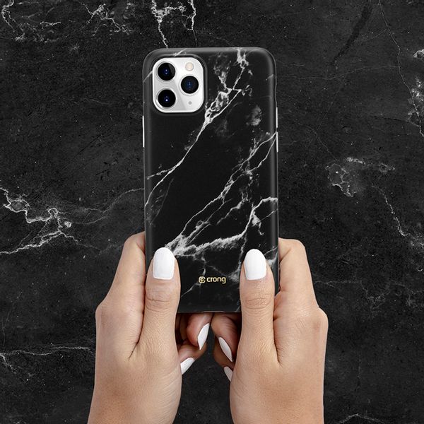 ND38_CRG-MRB-IP11P-BLK Crong Marble Case ? Etui i zdjęcie 6