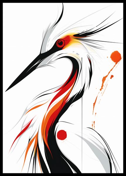 Plakat 42x59,4cm Bocian zdjęcie 2