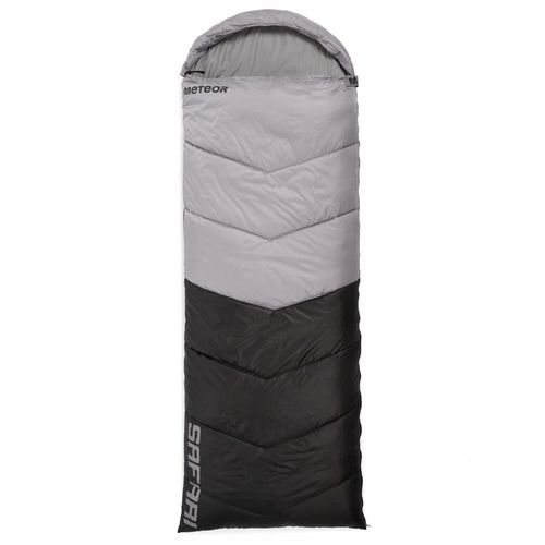 ŚPIWÓR TURYSTYCZNY KOŁDRA Z KAPTUREM PODUSZKĄ SAFARI METEOR lewy 190+30x80 na Arena.pl