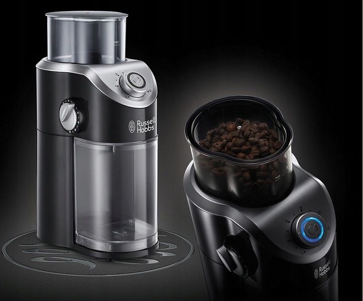 MŁYNEK DO KAWY ŻARNOWY ELEKTRYCZNY RUSSELL HOBBS CZARNY MOC 140 W MOCNY zdjęcie 12
