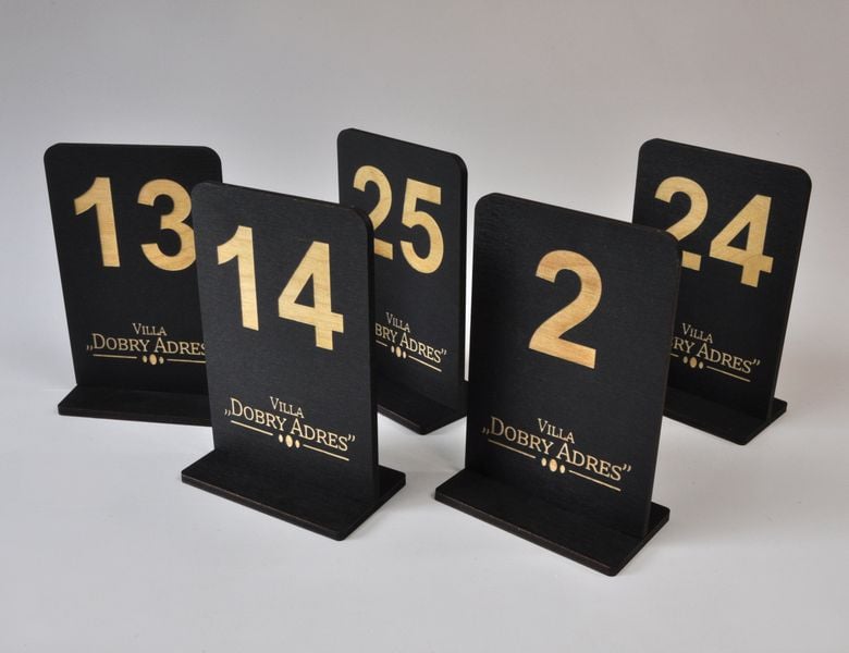 numerek numerki z logo na stolik do restauracji 10x15cm 10szt zdjęcie 6