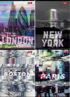 zeszyt a5/60k linia lamin glitched city 9836