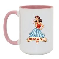 Duży Biało-Różowy 450 ml