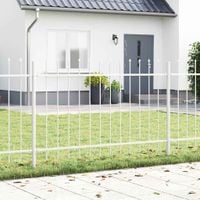 Ogrodzenie Ogrodowe 8 pcs Biały 13,6 x 1 m