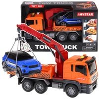 Samochód Ciężarówka Pomoc Drogowa Laweta z Dźwigiem Holownik + Auto