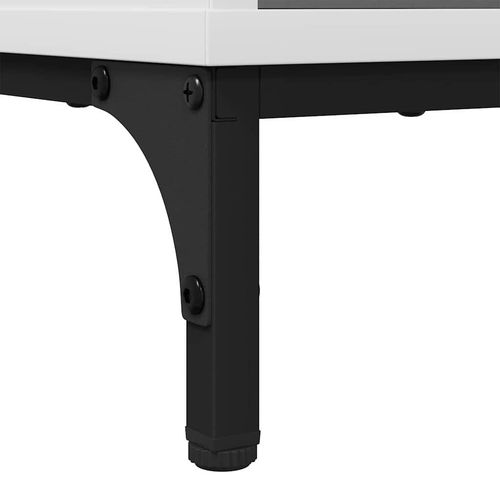 Bufet Biały 89,5 x 33 x 82 cm Materiał drewnopochodny na Arena.pl