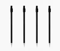 ZESTAW 4x SZTYCA WĘDKARSKA TELESKOPOWA ALUMINIOWA WKRĘCANA GWINT 70/120cm