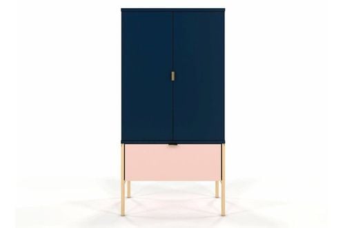 Komoda wysoka Polka Navy Blue / Pink na Arena.pl