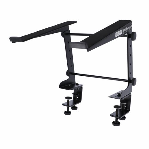 Podstawka statyw stolik pod laptopa do biurka blatu Czarna Millenium Clamp na Arena.pl