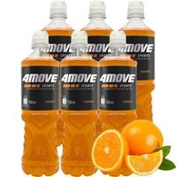 4Move Napój izotoniczny niegazowany o smaku pomarańczowym 750 ml x 6 sztuk