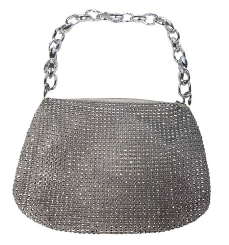 Torebka Damska Na Ramię Srebrna Cekiny na Arena.pl