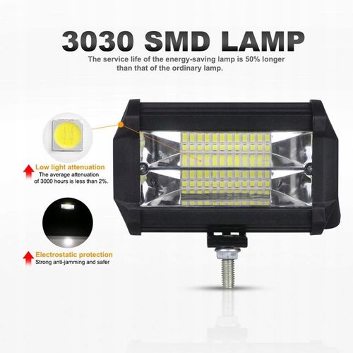 2 x Halogen motocyklowy-doświetlacz 72W+WŁĄCZNIK na Arena.pl
