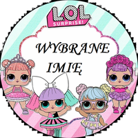 Opłatek na tort LOL Lalki Suprise Postacie