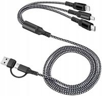 UNIWERSALNY Kabel 6w1 USB lub USB-C na IPhone micro TypC WSZYSTKIE TELEFONY