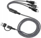 UNIWERSALNY Kabel 6w1 USB lub USB-C na IPhone micro TypC WSZYSTKIE TELEFONY