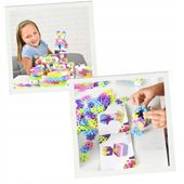 KLOCKI KONSTRUKCYJNE WAFLE MELI BASIC PINK 600 Szt GOFRY PUZZLE 3D MINI