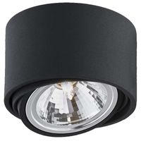 Natynkowa lampa sufitowa LUMOS 1 70254402 Kaspa spot metalowy czarny