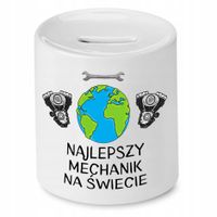 Skarbonka Prezent Dla Mechanika Najlepszy Mechanik Z Nadrukiem Ze Zdjęciem