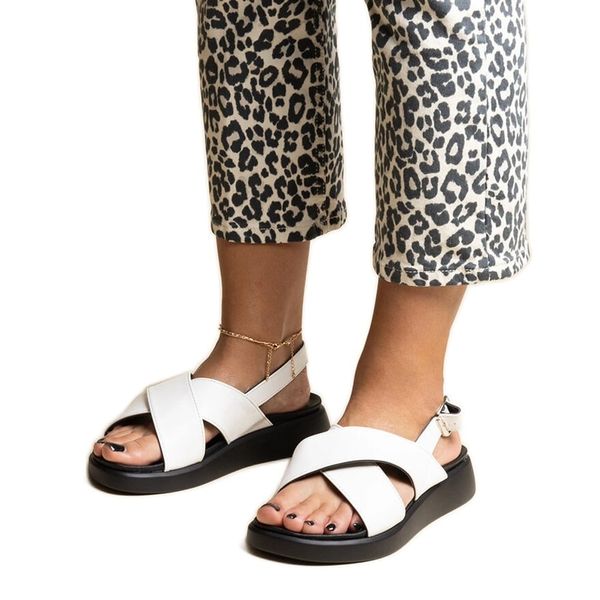 Białe sandały na platformie r.41 zdjęcie 1