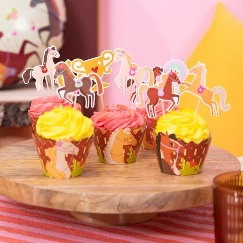 Pikery do babeczek Urocze Koniki, 9 szt. na Arena.pl