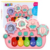 Pianinko Interaktywne Dla Dzieci Koła Zębate Różowe