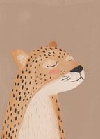 Plakat 13x18cm Wzory dla Dzieci, Dziewczynki i Chłopca - Gepard