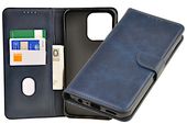 Etui portfel Wallet do Oppo A6x granatowy