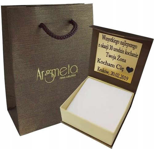 Łańcuszek Srebrny Męski Pancerka 5,00 mm z Krzyżykiem pr 925 Grawer Gratis na Arena.pl