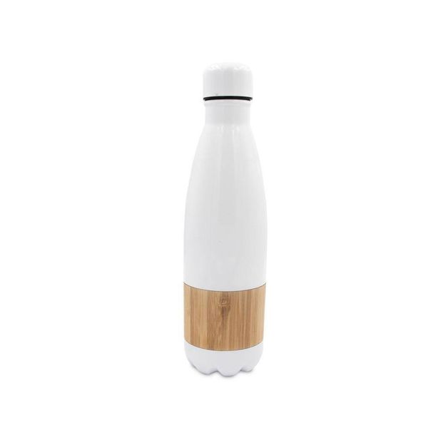 Butelka termiczna 500 ml z bambusowym elementem zdjęcie 1