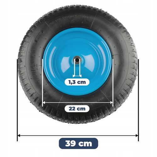 Koło do taczki 6 PR 4.00-8 z dętką BEGRIS na Arena.pl