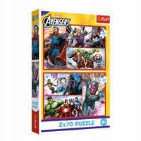 puzzle 2x70 zostań bohaterem avengers 34439